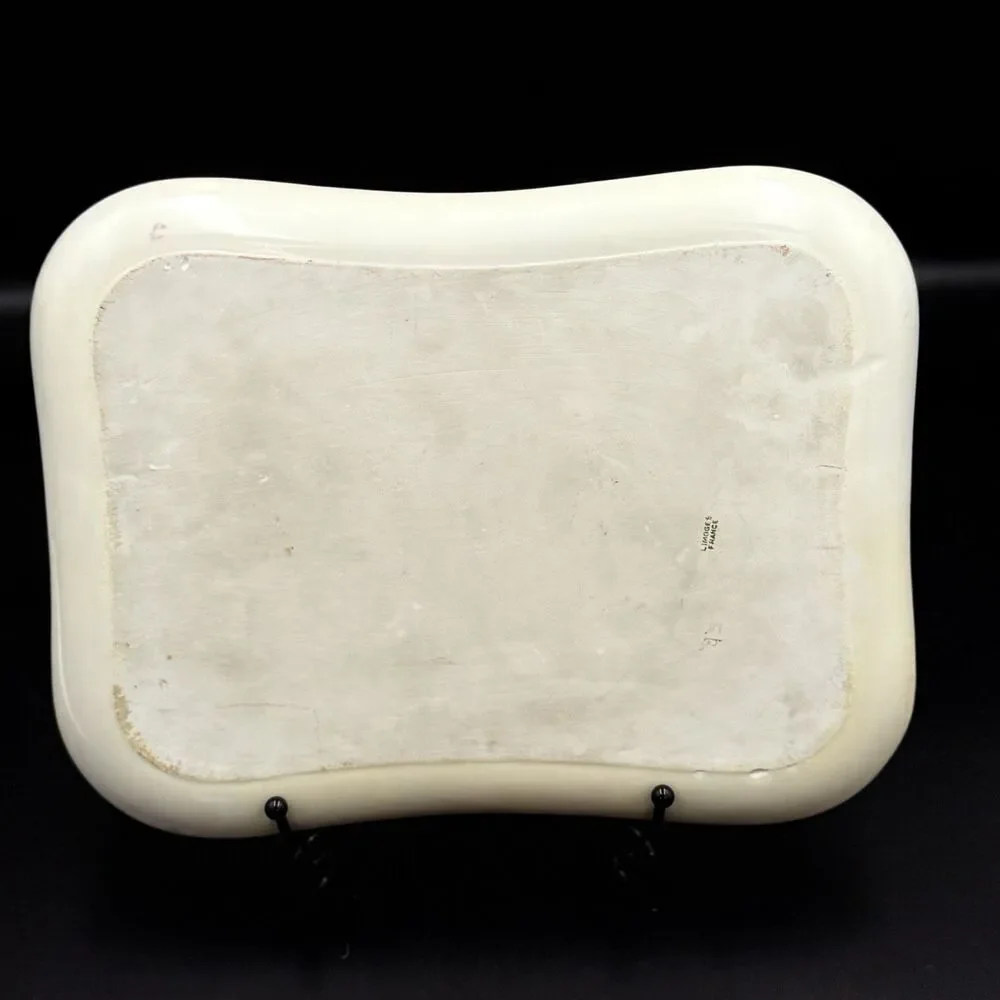 Antique French Limoges Hand Painted Vanity Tray Signed Authentic Limoges
